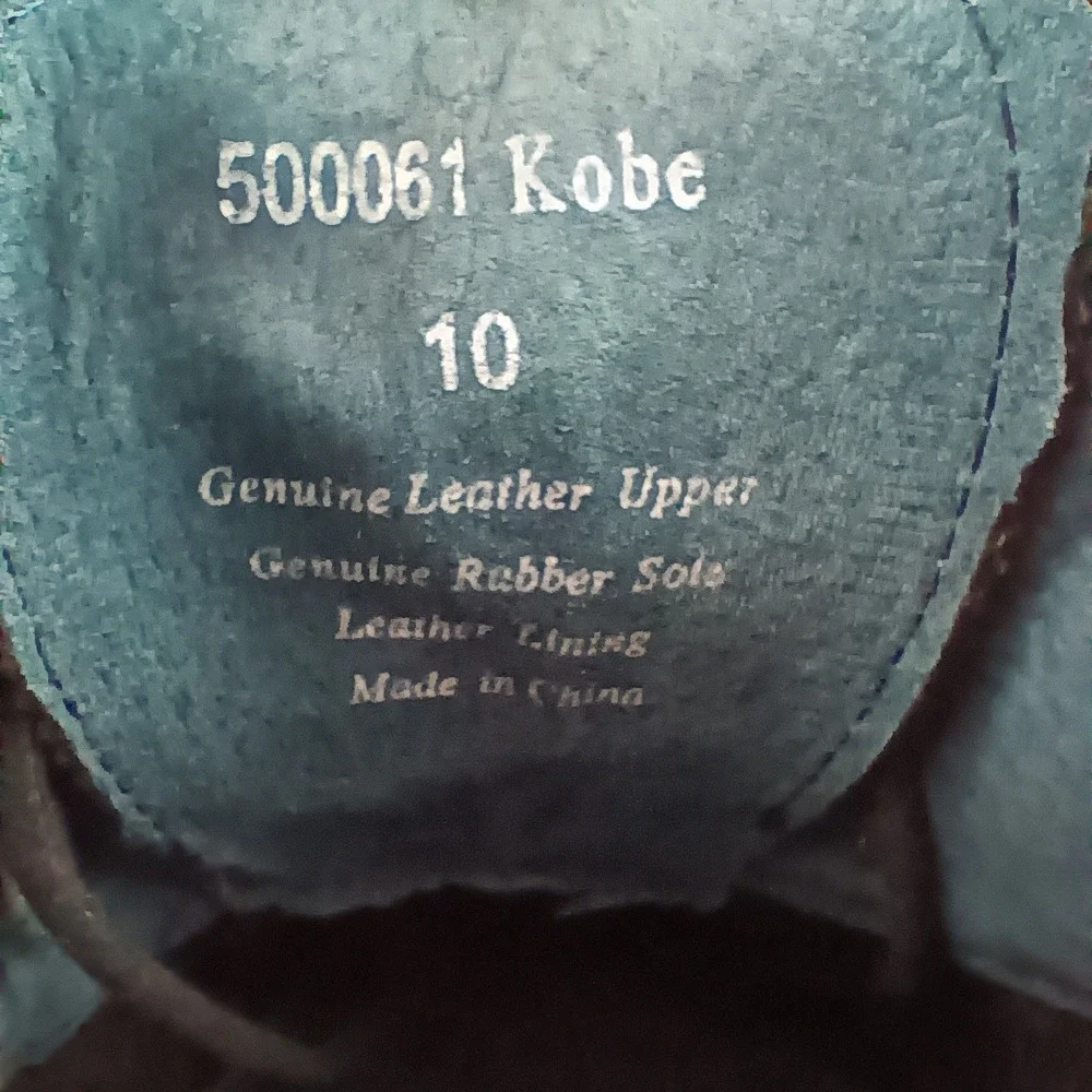 Aston Grey Kobe Black Leather Wingtip Oxford Dress Shoes Mens 10‎